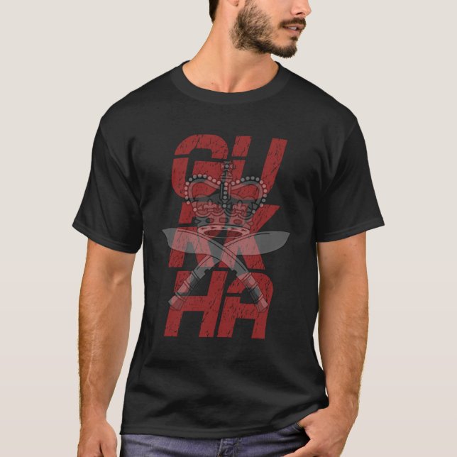 Gurkha Rifles British Special Force Military T-Shirt (Front)