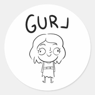 Gurl Classic Round Sticker