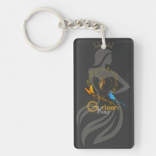 Gurleen Kaur" Keychain - Custom Name Design