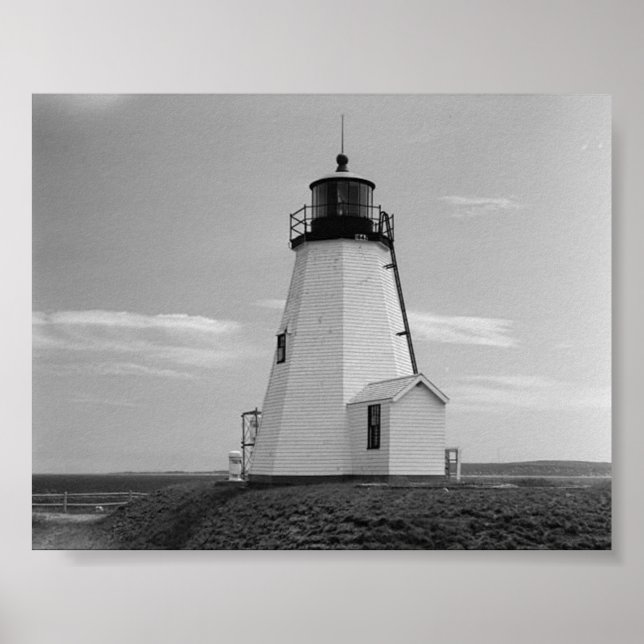 gurnet lighthouse saquish duxbury ma. poster (Front)