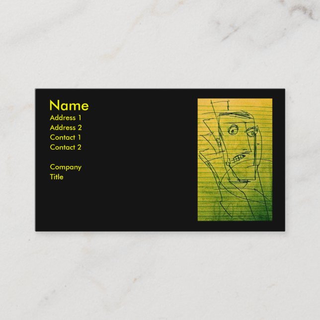 GURU IS RATTLED BUSINESS CARD (Front)