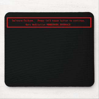 Guru Meditation Mouse Mat