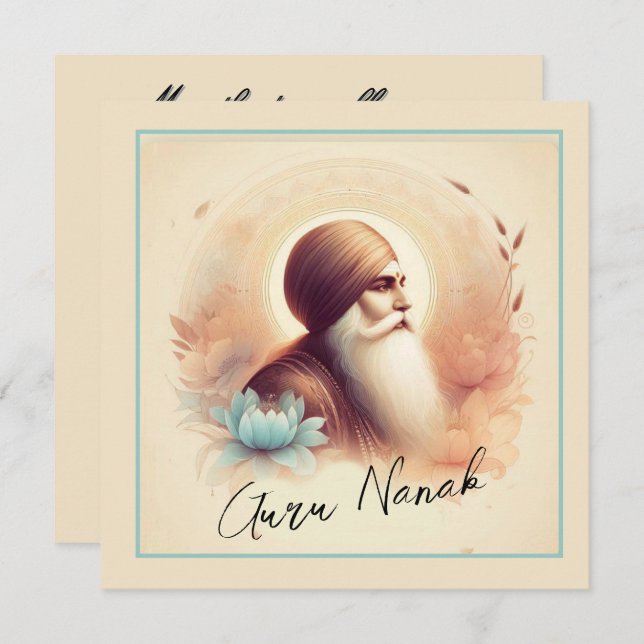 Guru Nanak Card (Front/Back)
