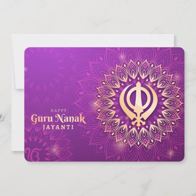 Guru Nanak Holiday Card (Front)
