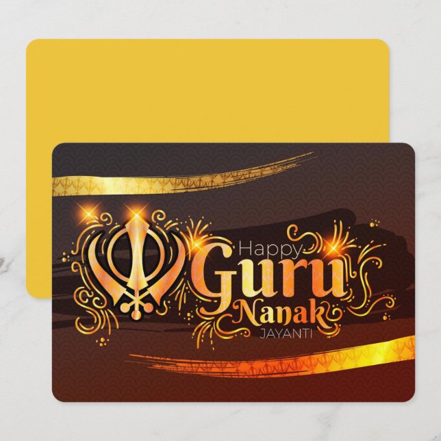 Guru Nanak Holiday Card (Front/Back)