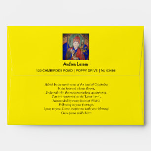 Guru Rinpoche, Padmasambhava Buddha & 7 Line Pray Envelope