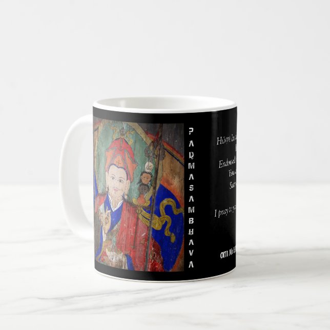 Guru Rinpoche & Seven Line Prayer /Special edition Coffee Mug (Front Left)