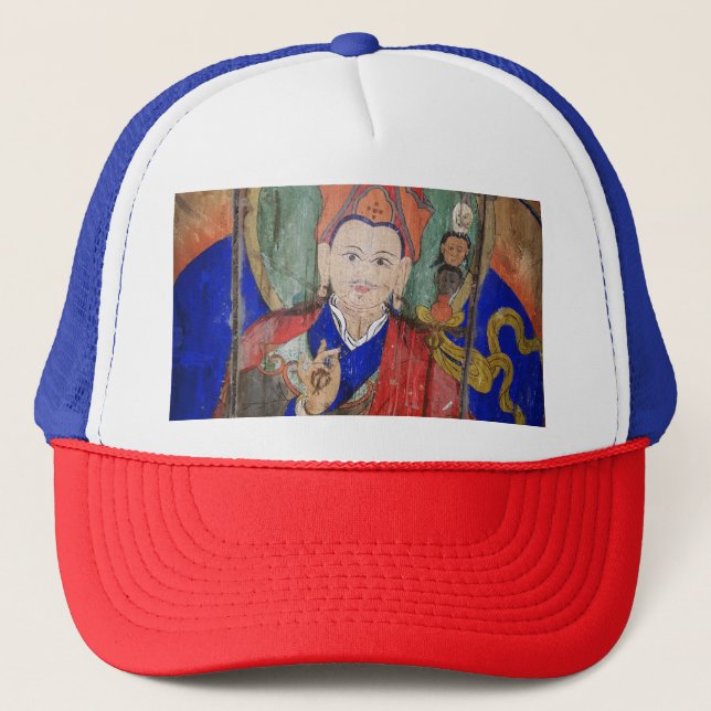 Guru Rinpoche, The Himalayas, Dharma - Nepal Trucker Hat (Front)
