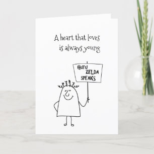 Guru Zelda Speaks Fun Customise It Anniversary Card