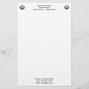 Gurudwara Notepad Stationery