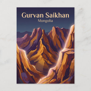 Gurvan Saikhan National Park Mongolia Postcard