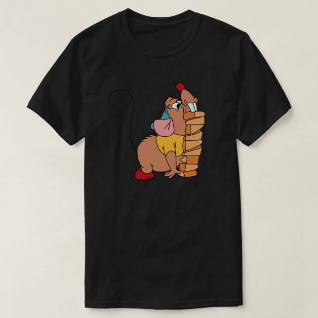 Gus Gus carrying cheese .png T-Shirt (Design Front)