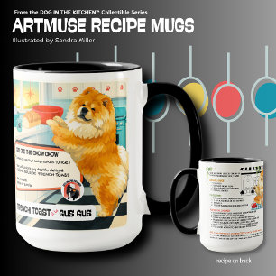 GUS GUSI Chow Art Muse Recipe  Mug