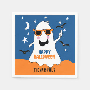 Gus the Ghost Halloween Cute Kids  Napkin