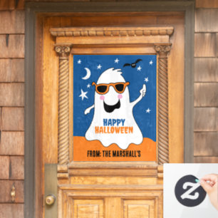 Gus the Ghost Halloween Cute Kids  Window Cling