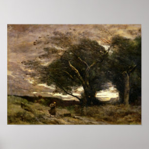 Gust of Wind, 1866 Poster