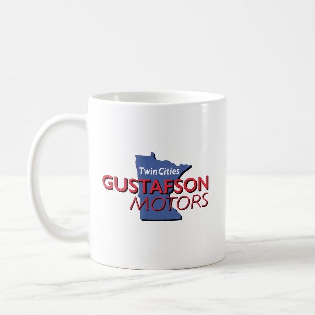 Gustafson Motors Wordmark Design Mug (Left)