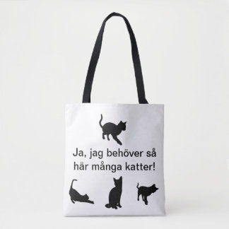 Gustard with cats tote bag