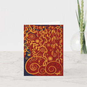 Gustav Garden Abstract Art Note Card