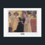 Gustav Klimt #391 - Fine Art Postcard<br><div class="desc">Gustav Klimt - Schubert On The Piano. Art & signature postcard #391 by The Zedign House. For more images & designs from Gustav Klimt - Paintings & Drawings,  visit https://books.zedign.com/zas/166.html</div>