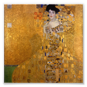 Gustav Klimt,Adele,Art nouveau,deco,gold,paintings Photo Print