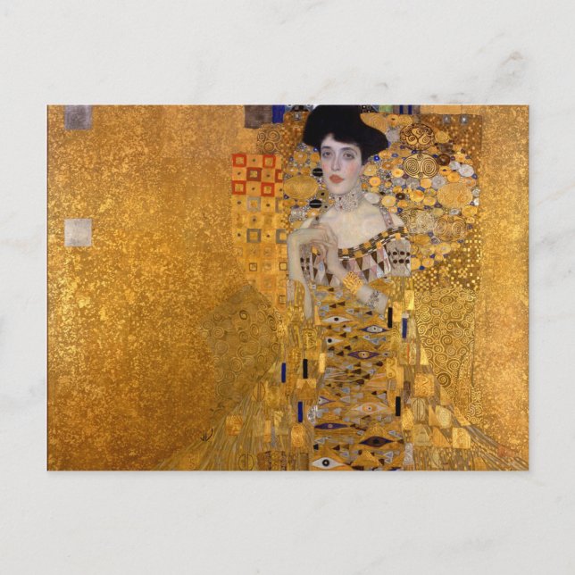 Gustav Klimt,Adele,Art nouveau,deco,gold,paintings Postcard (Front)