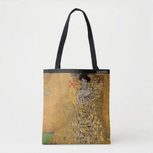 Gustav Klimt – Adele Bloch-Bauer – Custom Text Tote Bag