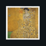 Gustav Klimt - Adele Bloch-Bauer I Napkin<br><div class="desc">Adele Bloch-Bauer I by Gustav Klimt. Beautiful painting of a beautiful woman with a lovely smile. Painted in golden colours with artistic values of art noveau. Available on many different gift ideas and wonderful products for art lovers. Check out our store for related products with this artwork and also discover...</div>