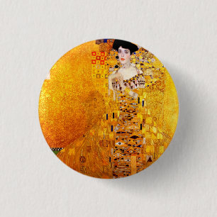 Gustav Klimt Adele Bloch-Bauer Vintage Art Nouveau 3 Cm Round Badge