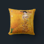 Gustav Klimt Adele Bloch-Bauer Vintage Art Nouveau Cushion<br><div class="desc">Gustav Klimt Portrait Of Adele Bloch-Bauer I Art Nouveau Painting Portrait of Adele Bloch-Bauer I is a 1907 painting by Gustav Klimt. The first of two portraits Klimt painted of Bloch-Bauer, it has been referred to as the final and most fully representative work of his golden phase. This painting, which...</div>