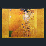 Gustav Klimt Adele Bloch-Bauer Vintage Art Nouveau Placemat<br><div class="desc">Gustav Klimt Portrait Of Adele Bloch-Bauer I Art Nouveau Painting Portrait of Adele Bloch-Bauer I is a 1907 painting by Gustav Klimt. The first of two portraits Klimt painted of Bloch-Bauer, it has been referred to as the final and most fully representative work of his golden phase. This painting, which...</div>