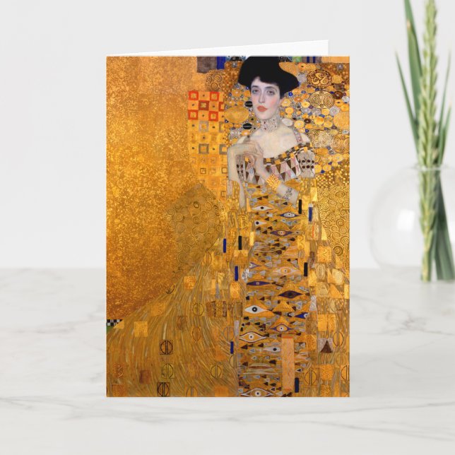 Gustav Klimt "Adele" Portrait Vintage Card (Front)