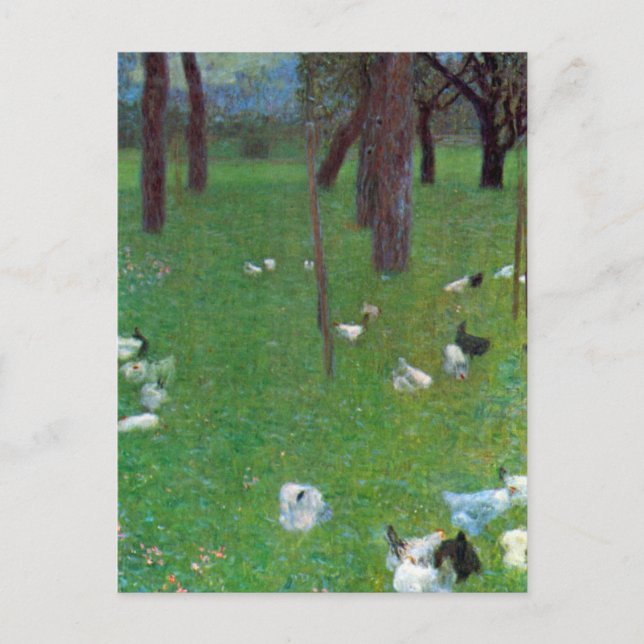 Gustav Klimt After The Rain Postcard (Front)