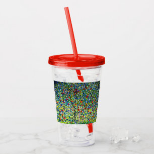 Gustav Klimt Apple Tree Acrylic Tumbler