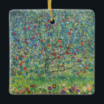 Gustav Klimt - Apple Tree Ceramic Ornament<br><div class="desc">Apple Tree I - Gustav Klimt,  Oil on Canvas,  1907</div>