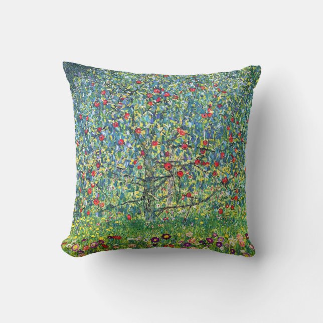 Gustav Klimt: Apple Tree Cushion (Front)