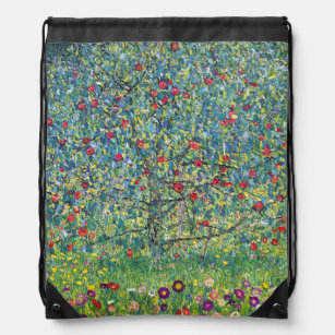 Gustav Klimt - Apple Tree Drawstring Bag