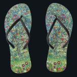 Gustav Klimt - Apple Tree Flip Flops<br><div class="desc">Apple Tree I - Gustav Klimt,  Oil on Canvas,  1907</div>