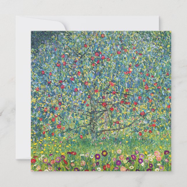 Gustav Klimt - Apple Tree Invitation (Front)