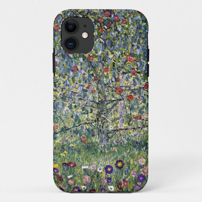 Gustav Klimt Apple Tree iPhone Case (Back)