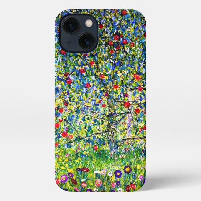 Gustav Klimt Apple Tree iPhone Case (Back)