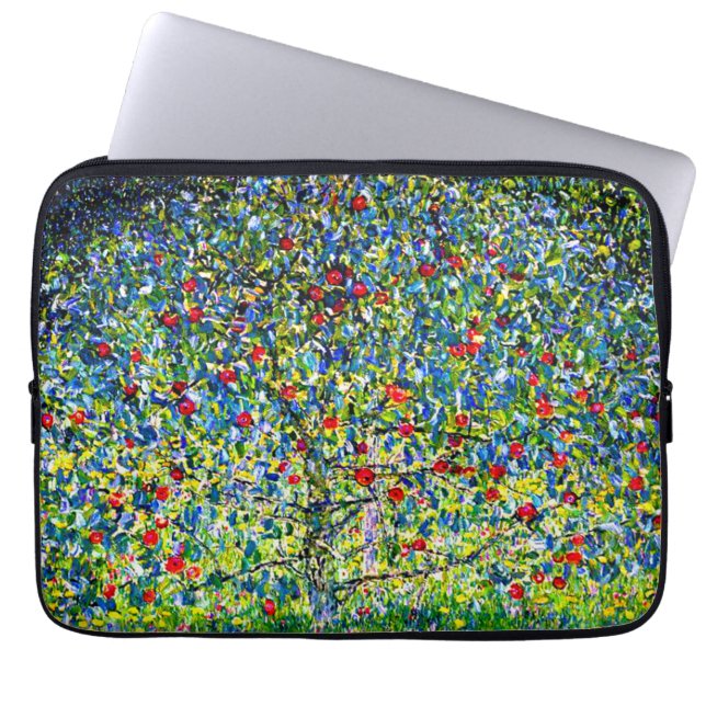 Gustav Klimt Apple Tree Laptop Sleeve (Front)
