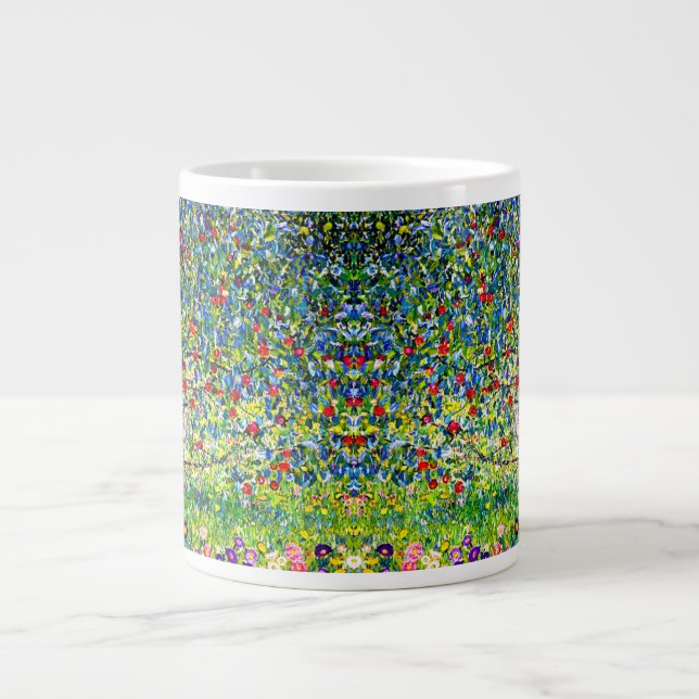 Gustav Klimt Apple Tree Large Coffee Mug (Front)