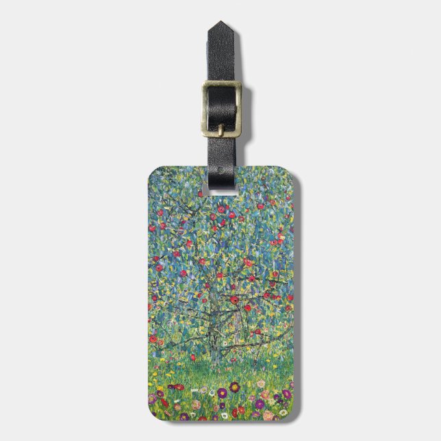 Gustav Klimt - Apple Tree Luggage Tag (Front Vertical)