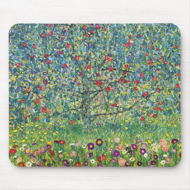 Gustav Klimt - Apple Tree Mouse Mat (Front)