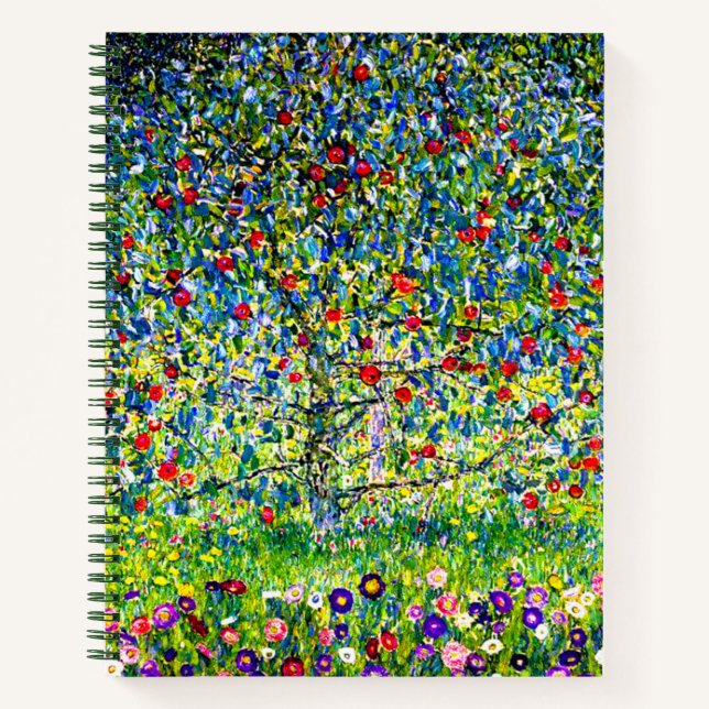 Gustav Klimt Apple Tree Notebook (Front)