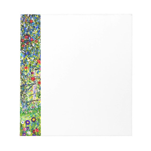 Gustav Klimt Apple Tree Notepad (Front)
