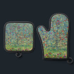 Gustav Klimt - Apple Tree Oven Mitt & Pot Holder Set<br><div class="desc">Apple Tree I - Gustav Klimt,  Oil on Canvas,  1907</div>