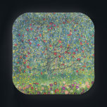 Gustav Klimt - Apple Tree Paper Plate<br><div class="desc">Apple Tree I - Gustav Klimt,  Oil on Canvas,  1907</div>