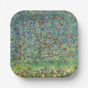 Gustav Klimt - Apple Tree Paper Plate